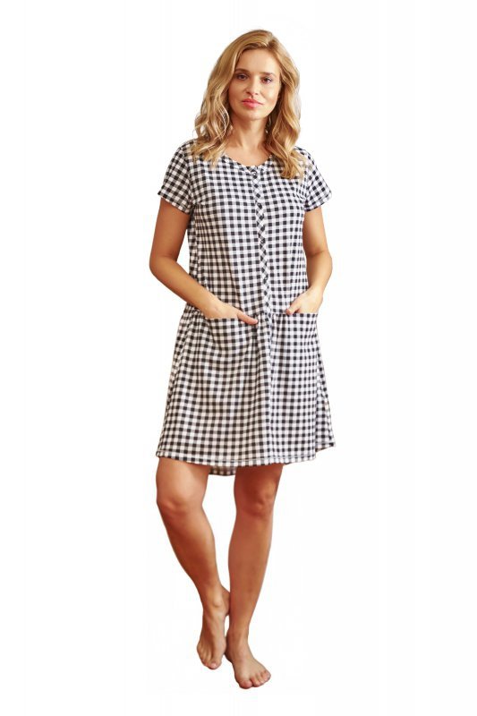 Doctornap Koszula nocna TCB 9444 black check