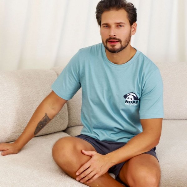 Doctornap Piżama męska PMB 7232 ice blue