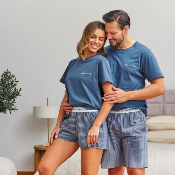 Doctornap Piżama męska PMB 7424 denim blue