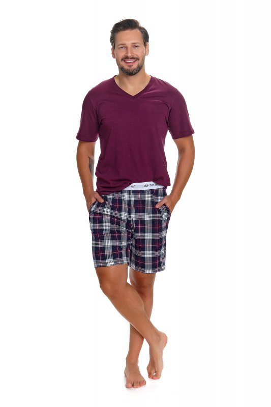 Doctornap Piżama męska PMB 7476 burgundy plus