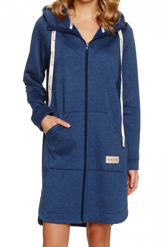 Doctornap Szlafrok damski SMZ 7228 indigo mel.