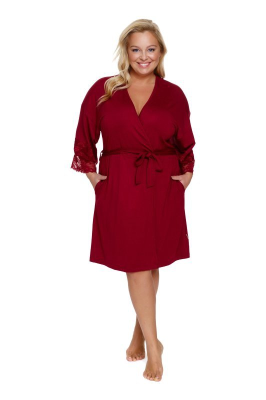 Doctornap Szlafrok damski SWW 7261 burgundy red