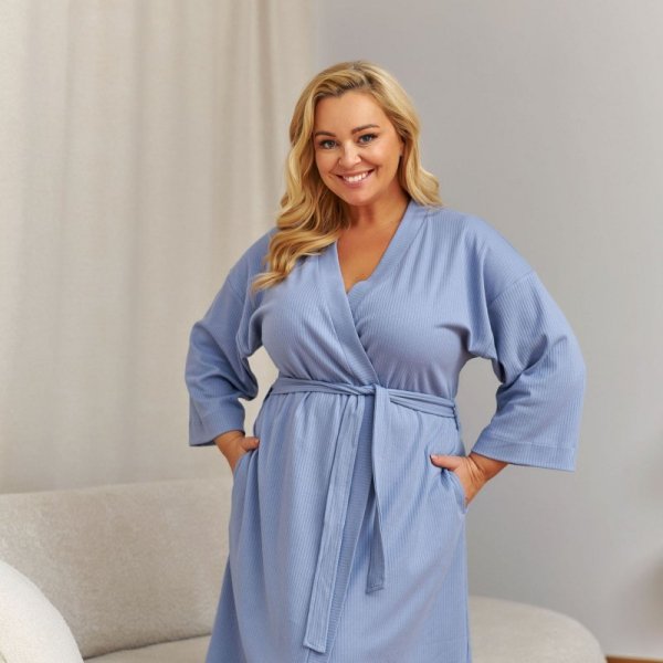 Doctornap Szlafrok damski SWW 7469 sky blue