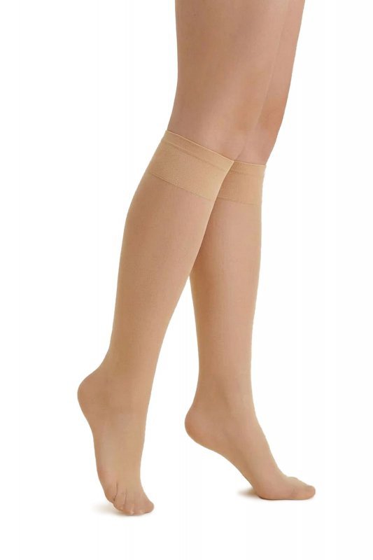 Gabriella Podkolanówki bezuciskowe lycra 500 15 den sable