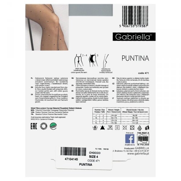 Gabriella Gabriella rajstopy 471 Puntina plus