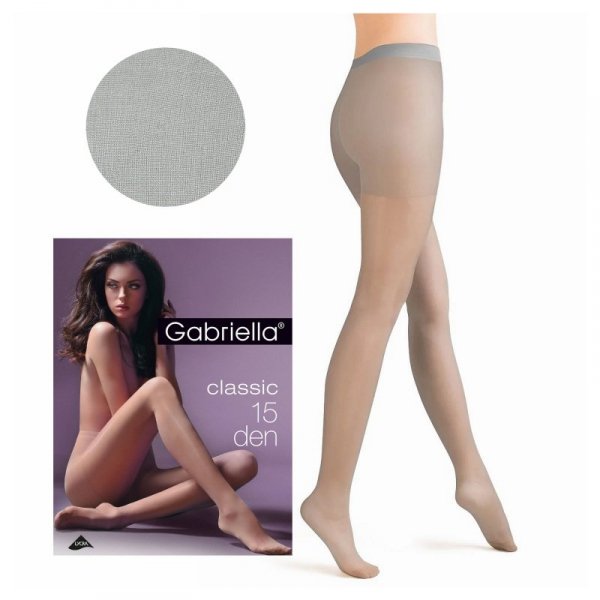 Gabriella Rajstopy damskie Lycra 104 15 den grigio