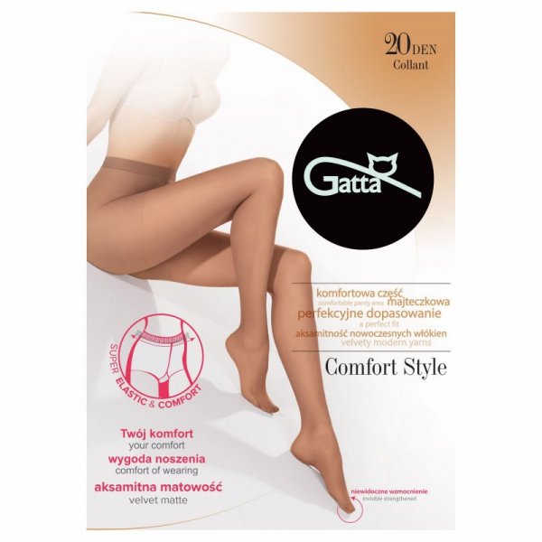 Gatta Rajstopy Comfort style 20 den moka