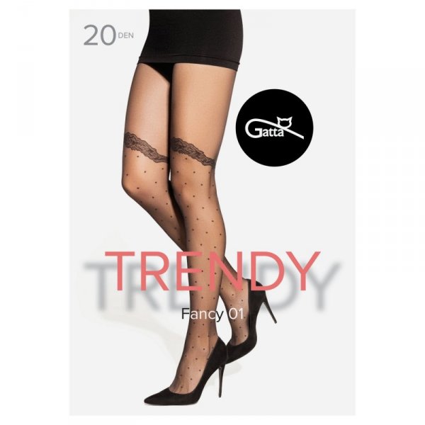 Gatta Rajstopy Fancy 01 czarne