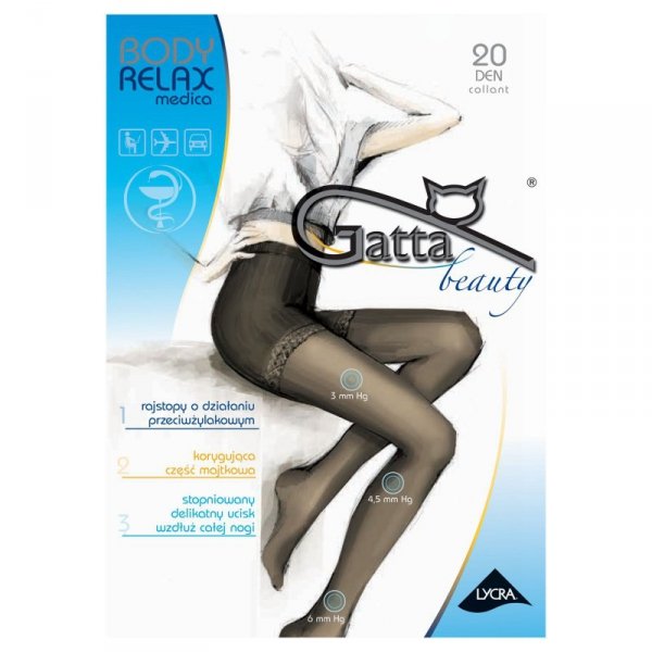 Gatta Rajstopy body relaxmedica 20 den grafit