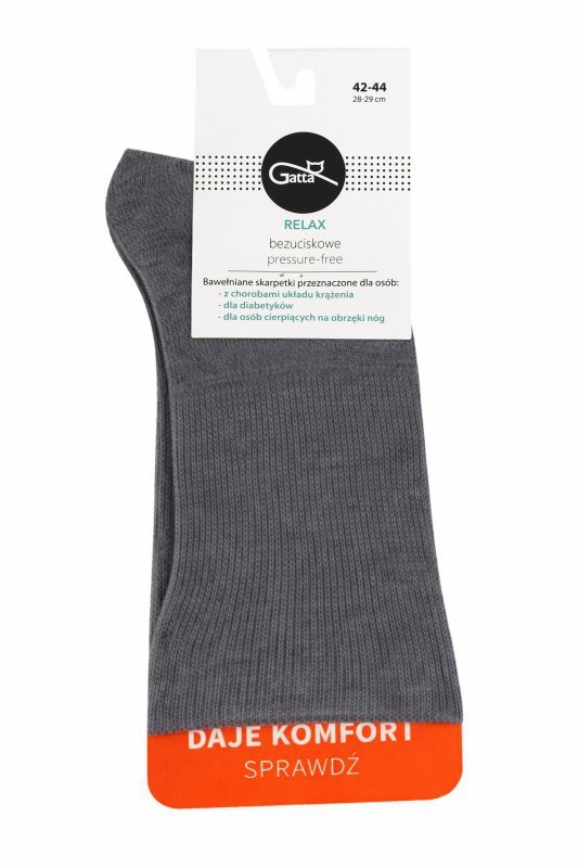 Gatta Skarpety bezuciskowe Relax W 000 antracyt