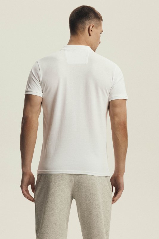 Esotiq-Henderson Koszulka polo Mile 43025 biała