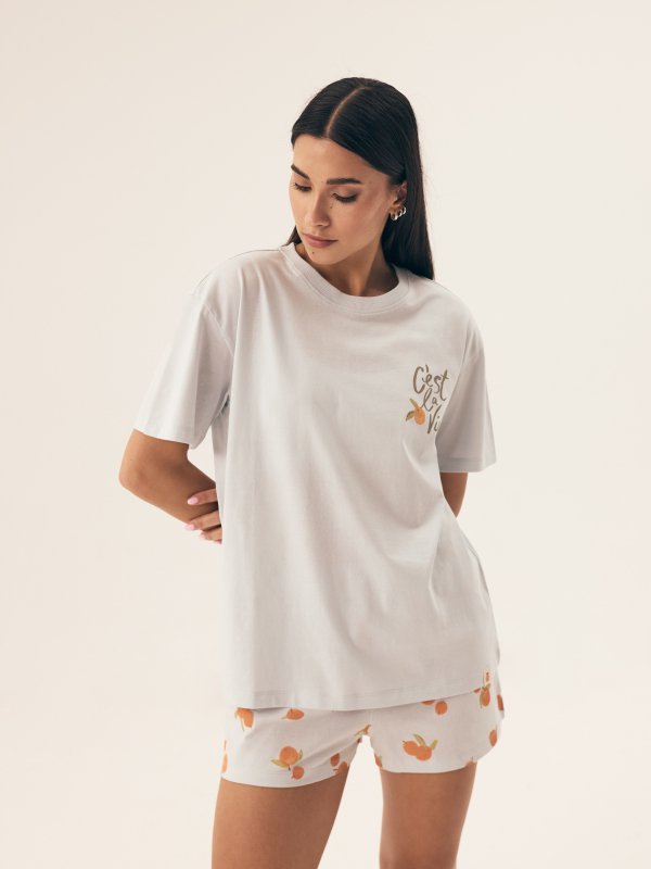 Esotiq-Henderson Piżama damska Naranja 42684 niebieska
