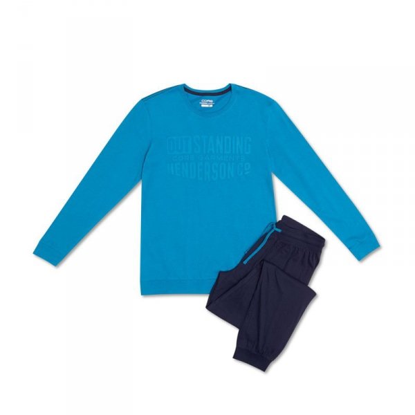 Esotiq-Henderson Piżama Badge 40040 turkusowa zieleń