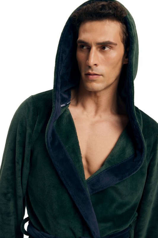 Esotiq-Henderson Szlafrok męski Natch 43377 zielony