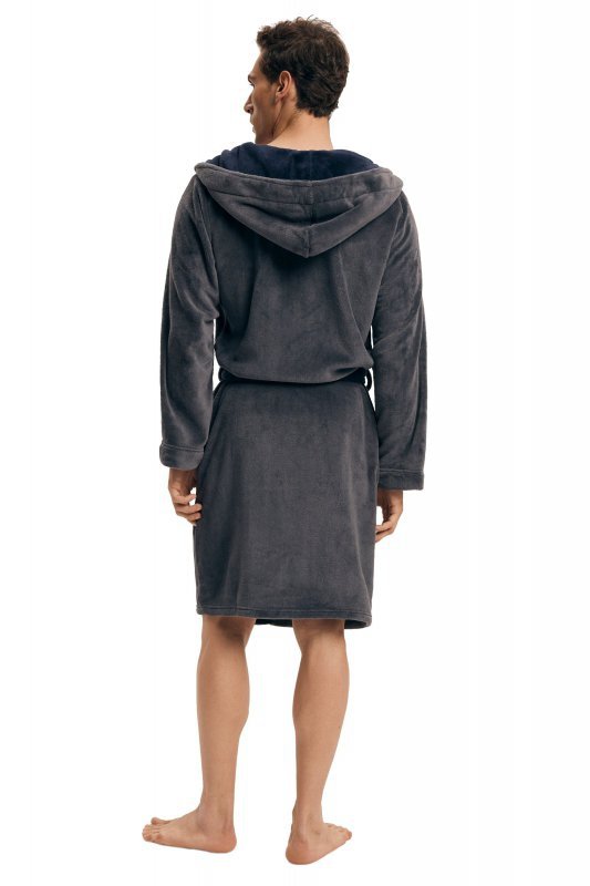 Esotiq-Henderson Szlafrok męski Natch 43377 szary