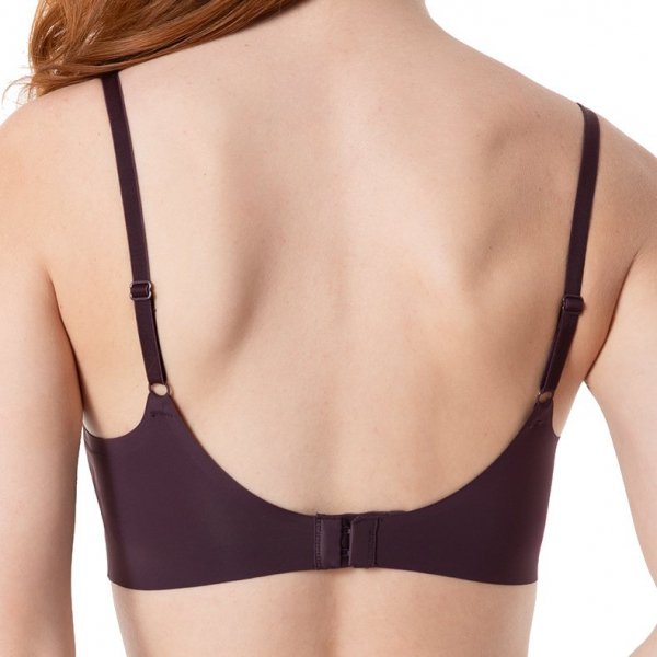 Julimex Biustonosz T-shirt Bra dark plum