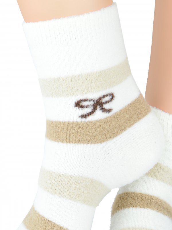 Noviti Skarpety SP 004 W 01 paski beżowe