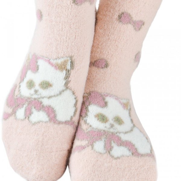 Noviti Skarpety SP 019 W 02 kot różowe