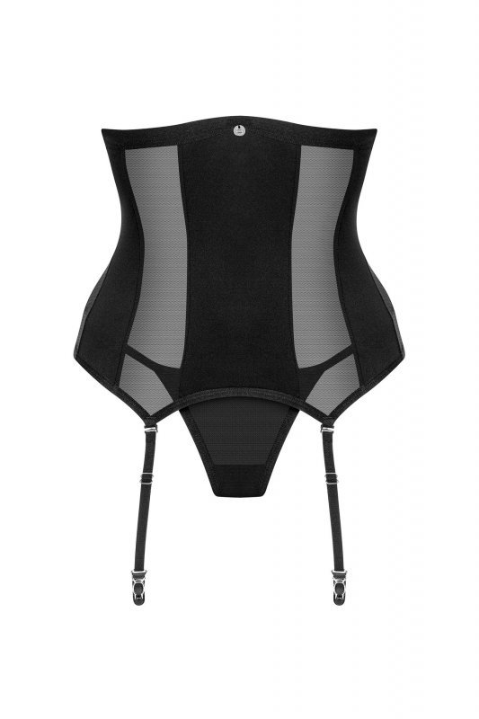 Obsessive Gorset i stringi Chic Amoria czarny