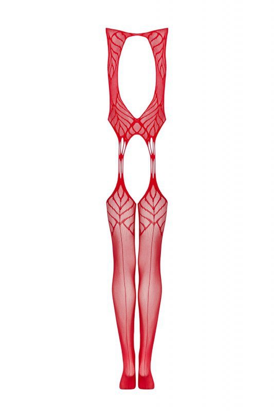 Obsessive Bodystocking N122 czerwone