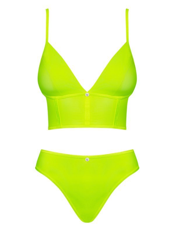 Obsessive Top i figi Neonia żółty