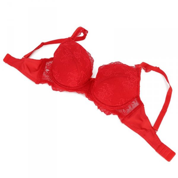Róża Biustonosz Ambre push up czerwony
