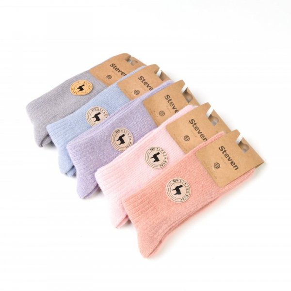 Steven Skarpety wełniane alpaka 044 różowe