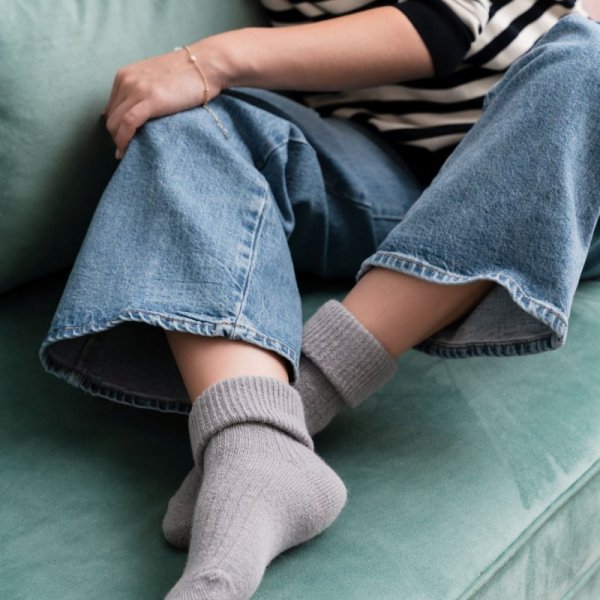 Steven Skarpety wełniane alpaka 044 szare