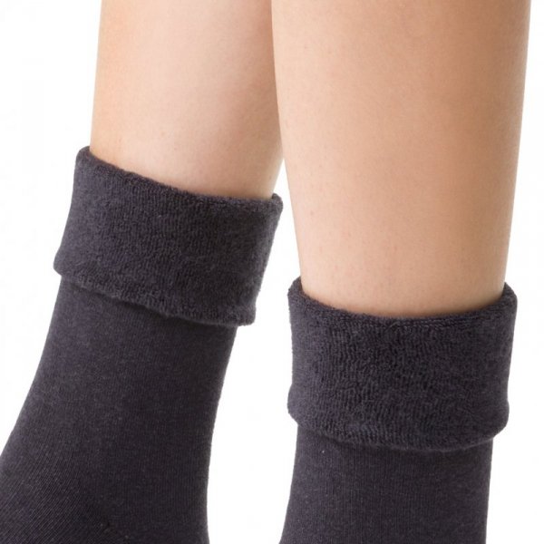 Steven Skarpety damskie frotte 110 grafitowe