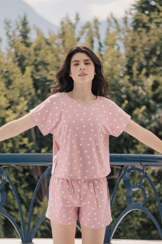 Taro Piżama Chloe 3415 01 różowa