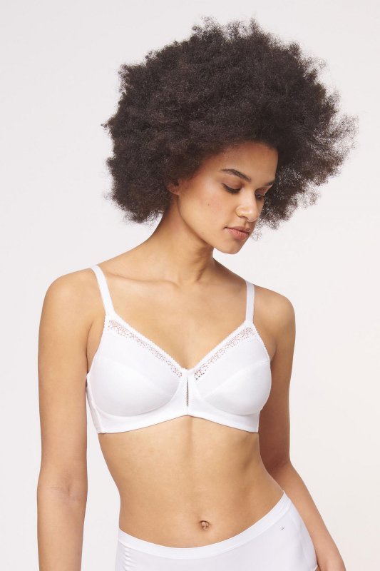 Triumph Biustonosz Cotton Beauty N biały