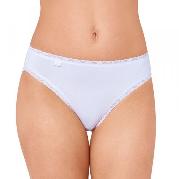 Sloggi Figi Cotton Lace Tai białe