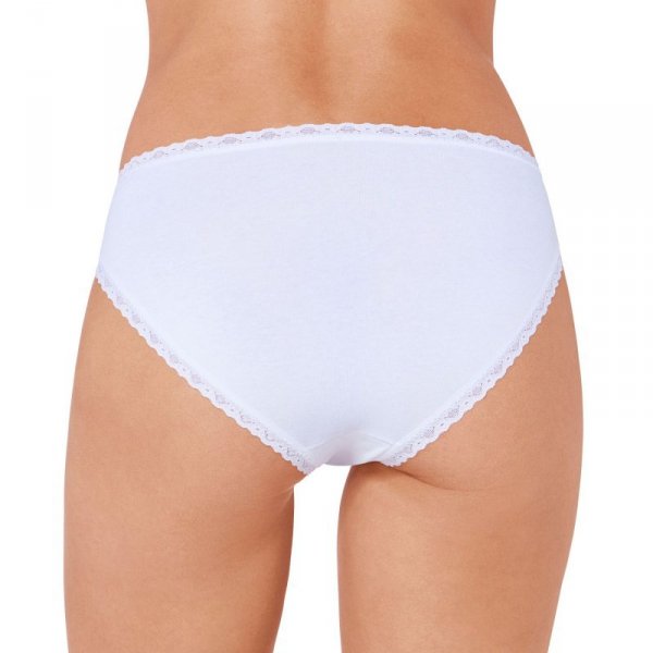 Sloggi Figi Cotton Lace Tai białe