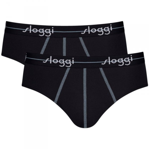 Sloggi Slipy Start Midi 2-pak czarne