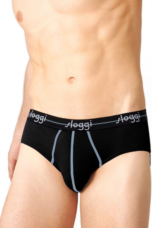 Sloggi Slipy Start Midi 2-pak czarne