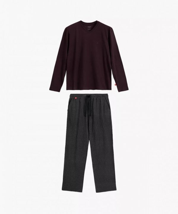 Piżama Atlantic NMP-389 dł/r S-2XL męska