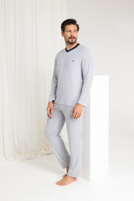 Piżama Regina 489 dł/r Frotte M-XL męska