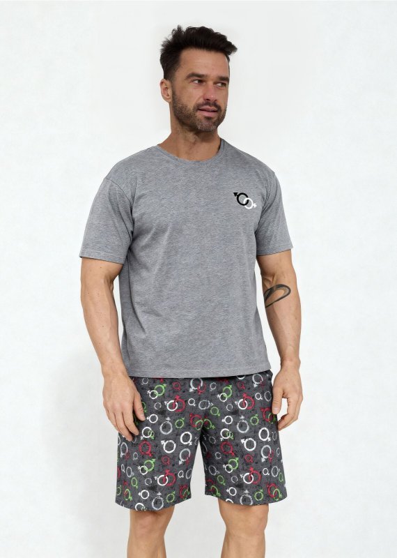 Piżama Cornette 326/206 Love Symbols kr/r 3XL-5XL
