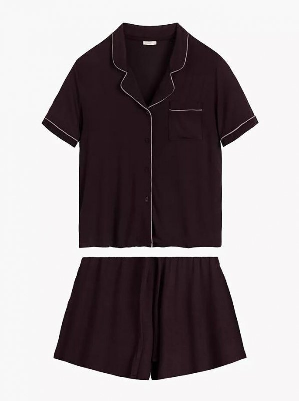 Piżama Atlantic NLP-496 kr/r S-2XL rozpinana