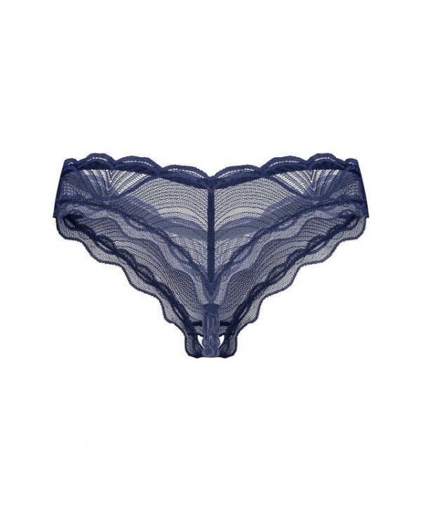 Figi Obsessive Nightly Blue Crotchless Thong XS-2XL