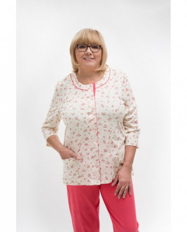 Piżama Martel Maria II 201 3/4 3XL-4XL damska rozpinana