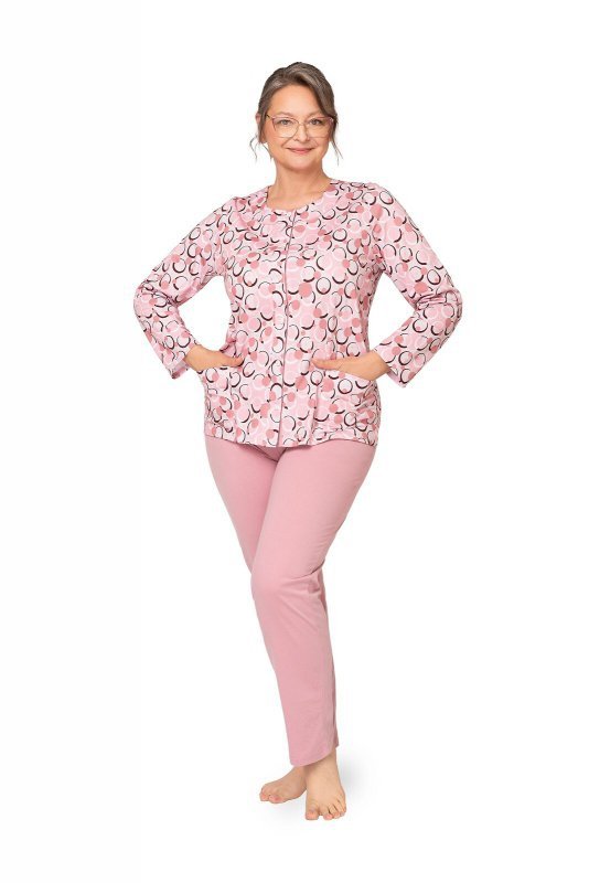 Piżama Martel Maria III 202 dł/r 3XL-4XL damska rozpinana