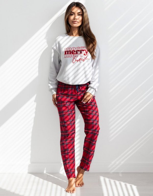 Piżama Sensis Gween Soft/Flanela dł/r Christmas S-XL
