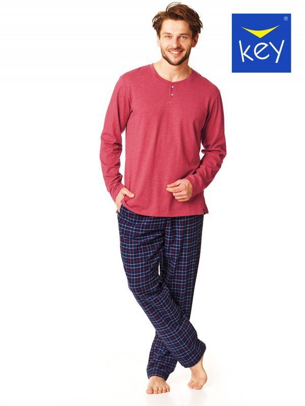 Piżama Key MNS 451 B22 Flanela M-2XL męska