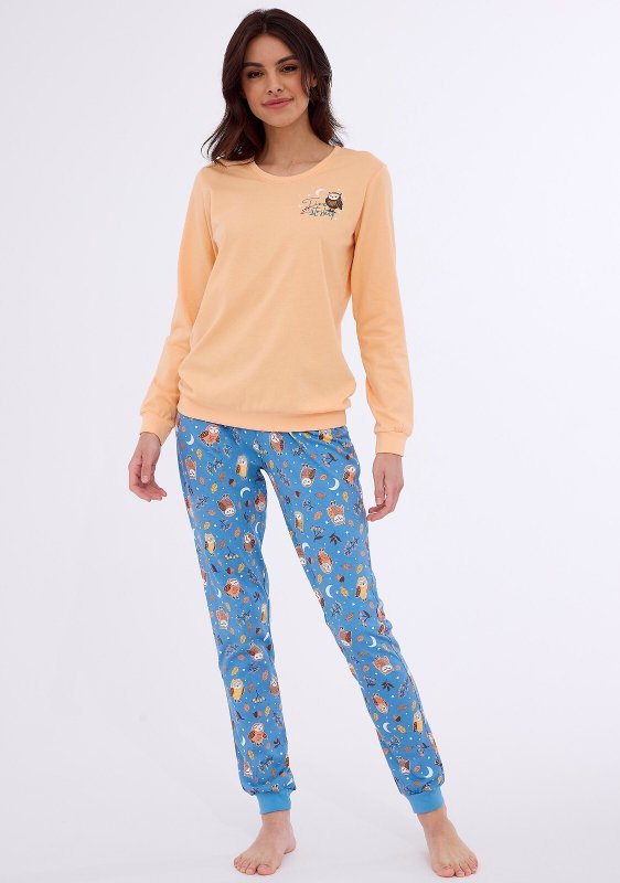 Piżama Cornette 467/373 Owls dł/r S-2XL damska