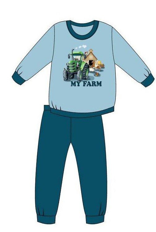 Piżama Cornette Kids Boy 477/161 Farm dł/r 86-128