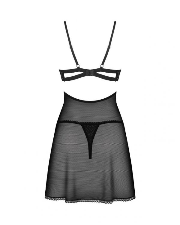 Komplet Obsessive Nutris Babydoll & Thong XS-2XL