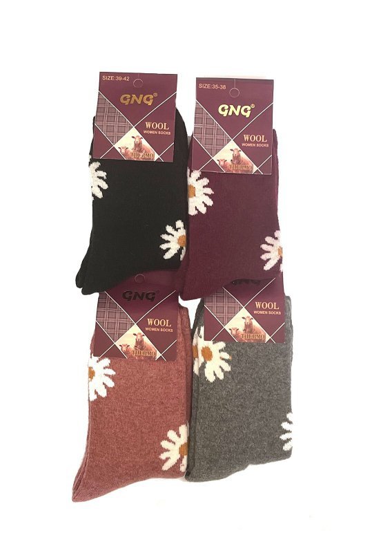 Skarpety WiK GNG art.003/19G Wool Kwiatuszek frotta 35-42