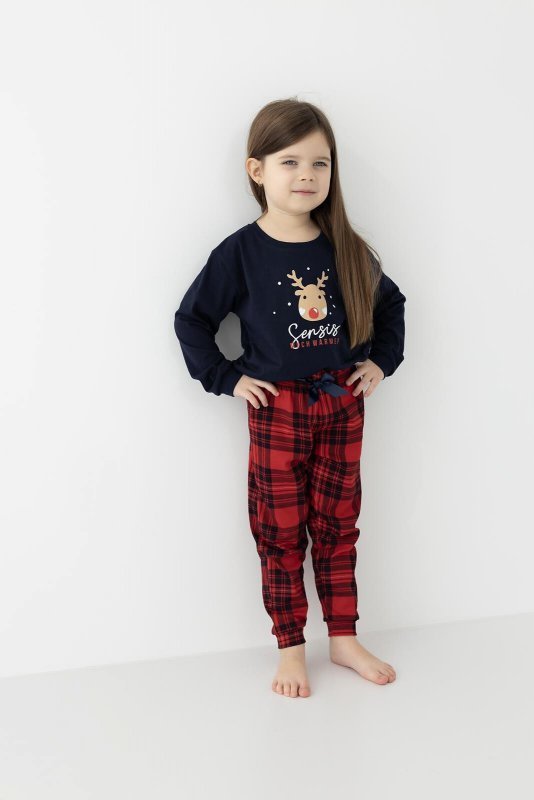 Piżama Sensis Lucy Kids Girl dł/r Christmas 134-152