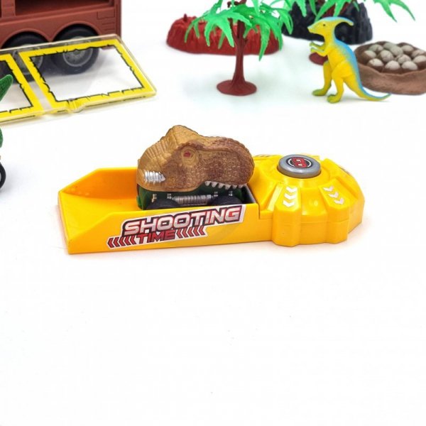 WOOPIE Cięzarówka Dinozaur z Wyrzutnią i Samochodzikami 15 el. 43018 - WYSYŁKA 24H